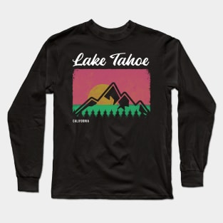 Retro Lake Tahoe Long Sleeve T-Shirt